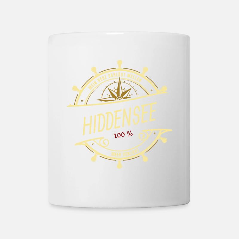 Mein Herz schlägt Wellen - Hiddensee - Tasse - Weiß
