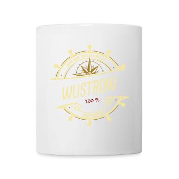 Mein Herz schlägt Wellen - Wustrow - Tasse - Weiß - Vorne