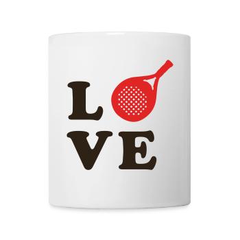 LIEBE Padel - Tasse - Weiß - Vorne