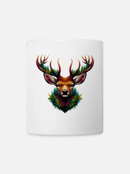 Cerf - Mug blanc - blanc