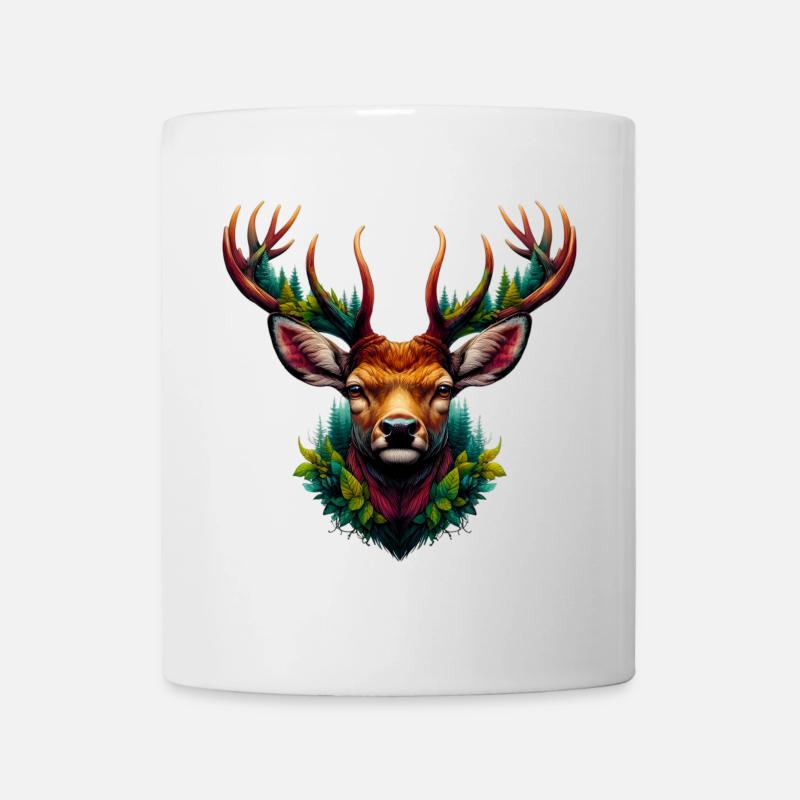 Cerf - Mug blanc - blanc