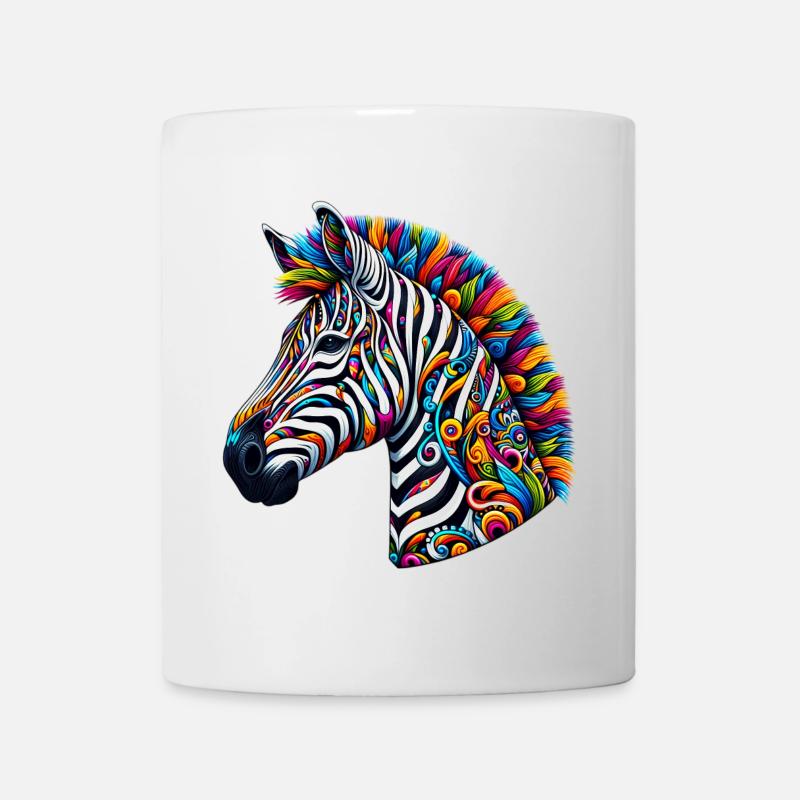Zebra - Tasse - Weiß