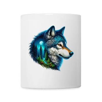 Loup - Mug blanc - blanc - Devant