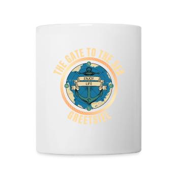 The Gate to the Sea - Greetsiel - Tasse - Weiß - Vorne