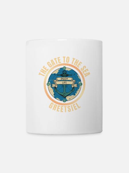The Gate to the Sea - Greetsiel - Tasse - Weiß