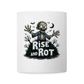 Rise and Rot - Conception de l’apocalypse zombie - Mug blanc - blanc - Devant