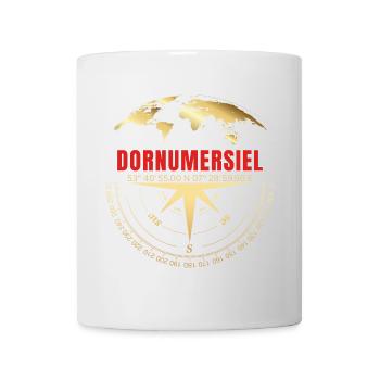 Koordinaten Dornumersiel - Tasse - Weiß - Vorne