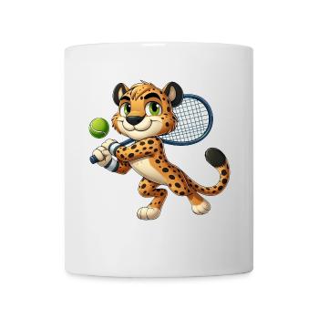 Club de joueurs de tennis Cheetah Big Cat - Mug blanc - blanc - Devant