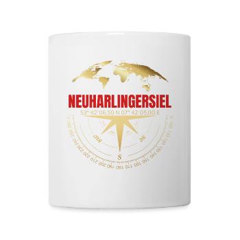 Koordinaten Neuharlingersiel - Tasse - Weiß - Vorne