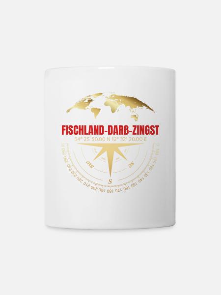 Koordinaten Fischland-Darß-Zingst - Tasse - Weiß