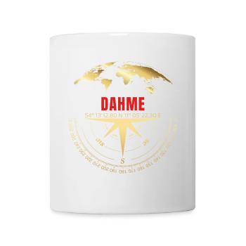 Koordinaten Dahme - Tasse - Weiß - Vorne