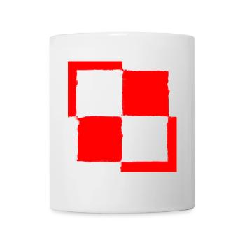 Schachbrettsymbol des polnischen Polens - Tasse - Weiß - Vorne