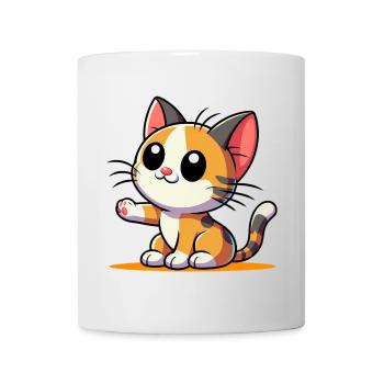 Katze - Tasse - Weiß - Vorne