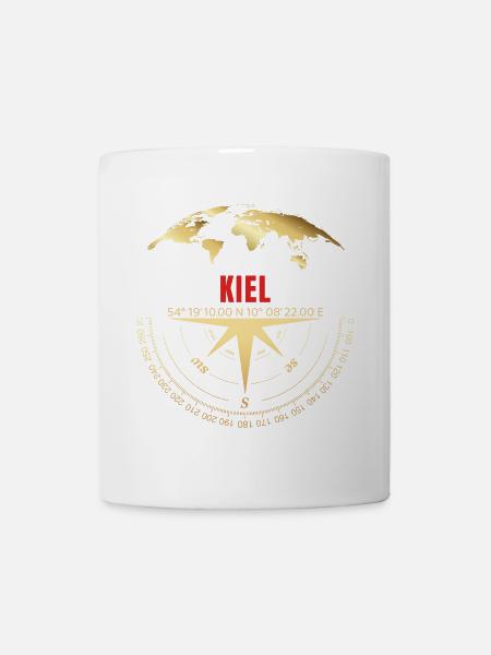 Koordinaten Kiel - Tasse - Weiß