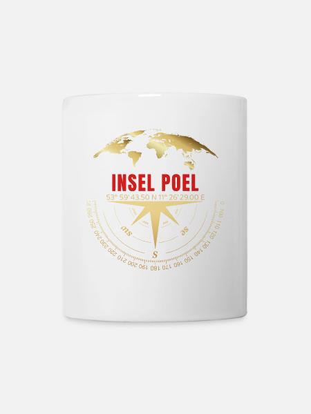 Koordinaten Insel Poel - Tasse - Weiß