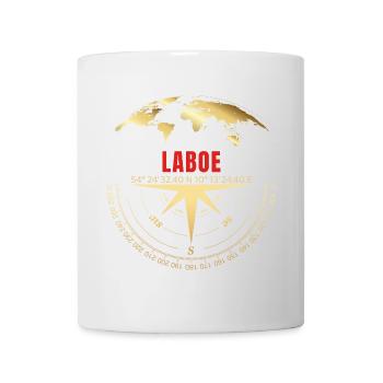 Koordinaten Laboe - Tasse - Weiß - Vorne
