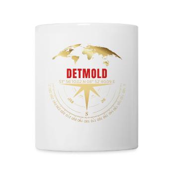 Koordinaten Detmold - Tasse - Weiß - Vorne
