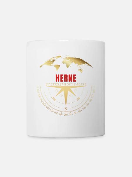 Koordinaten Herne - Tasse - Weiß