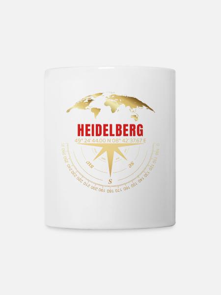 Koordinaten Heidelberg - Tasse - Weiß
