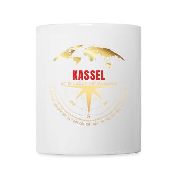 Koordinaten Kassel - Tasse - Weiß - Vorne
