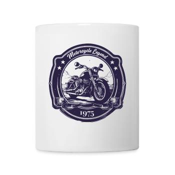 Legendary 1975 – Vintage Motorrad Design - Tasse - Weiß - Vorne