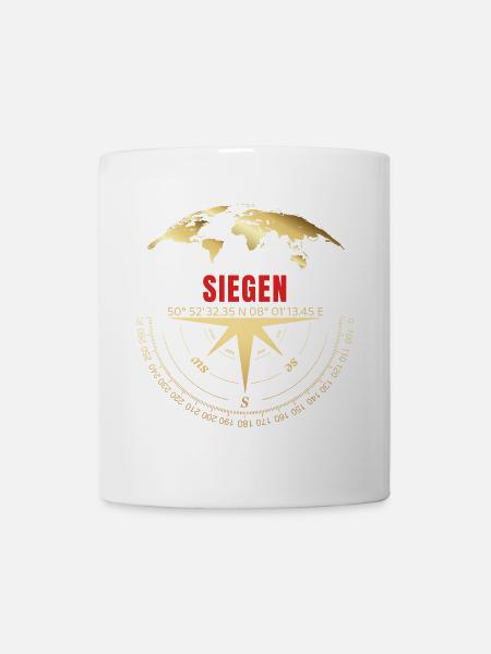 Koordinaten Siegen - Tasse - Weiß