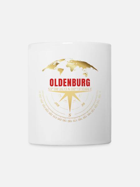 Koordinaten Oldenburg - Tasse - Weiß