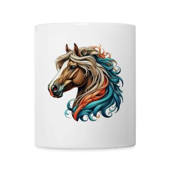 Cheval - Mug blanc - blanc - Devant