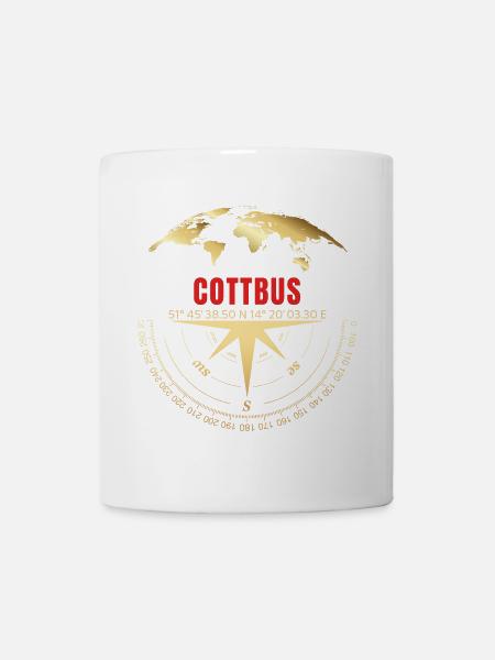 Koordinaten Cottbus - Tasse - Weiß