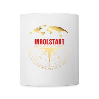Koordinaten Ingolstadt - Tasse - Weiß - Vorne