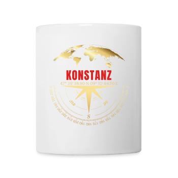 Koordinaten Konstanz - Tasse - Weiß - Vorne