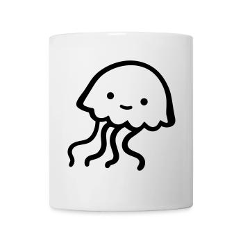 Qualle - Tasse - Weiß - Vorne