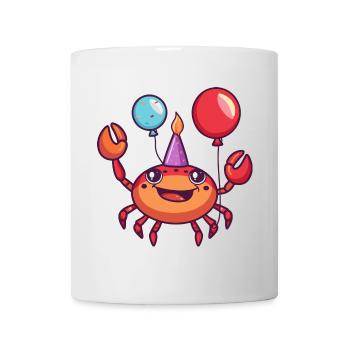 Crab Crab Birthday Comic Cute - Mug - white - Front