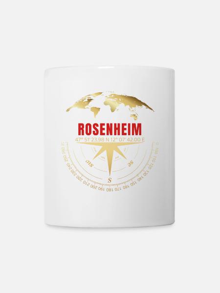 Koordinaten Rosenheim - Tasse - Weiß