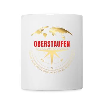 Koordinaten Oberstaufen - Tasse - Weiß - Vorne