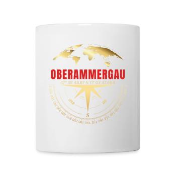 Koordinaten Oberammergau - Tasse - Weiß - Vorne