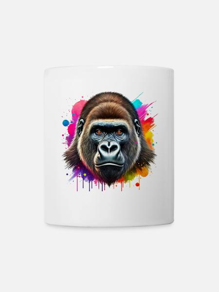 Gorilla - Tasse - Weiß
