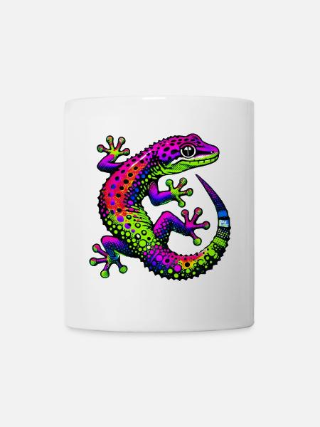 Gecko - Tasse - Weiß