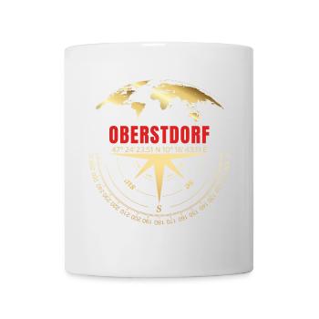 Koordinaten Oberstdorf - Tasse - Weiß - Vorne