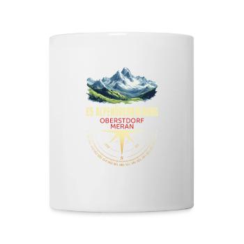 E5 Alpenüberquerung - Tasse - Weiß - Vorne