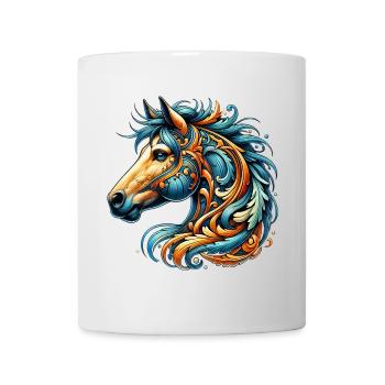 Cheval - Mug blanc - blanc - Devant
