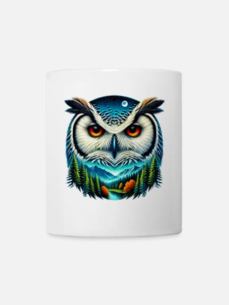 Eule - Tasse - Weiß