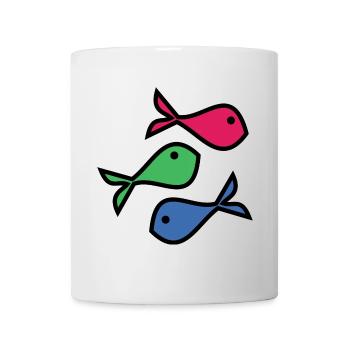POISSON. MEMOIRE. SARDINE. POISSON D'AVRIL. MER - Mug blanc - blanc - Devant