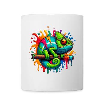 Chamäleon - Tasse - Weiß - Vorne