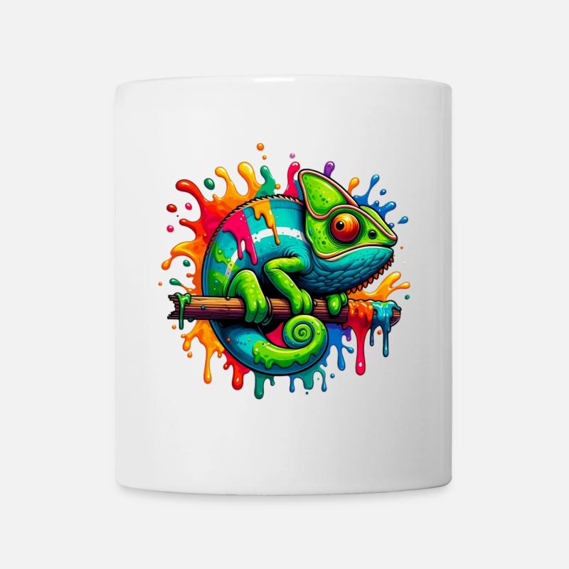 Chamäleon - Tasse - Weiß