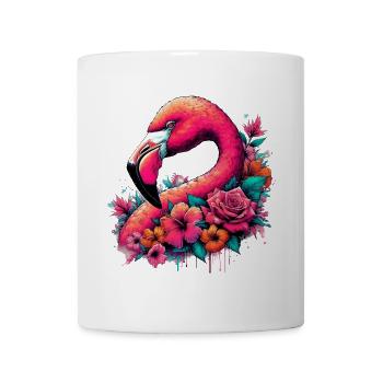 Flamant - Mug blanc - blanc - Devant