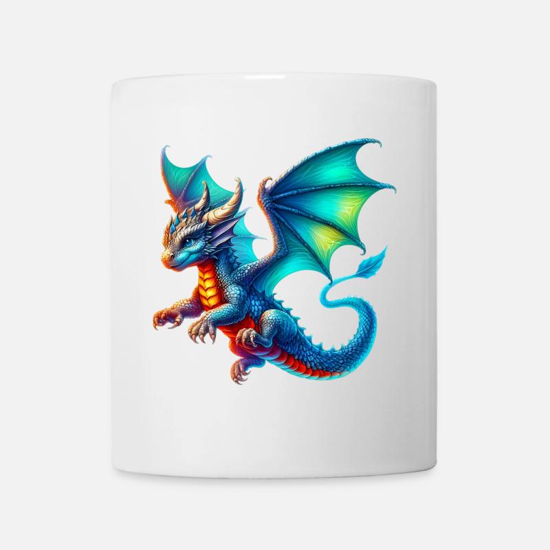 Drache - Tasse - Weiß