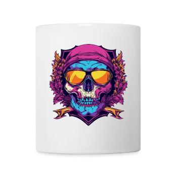 Ski Skibrille Skull Wappen - Tasse - Weiß - Vorne