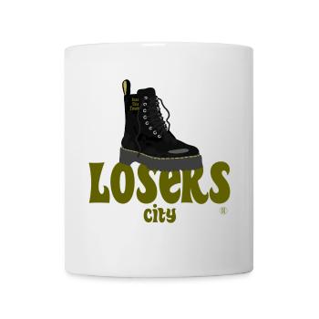 Hasse diese Stadt Verlierer Stadt Doku-Ausgabe - Tasse - Weiß - Vorne