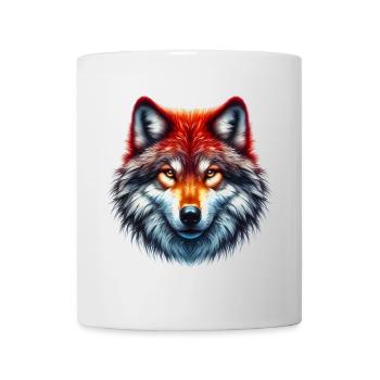 Wolf - Tasse - Weiß - Vorne